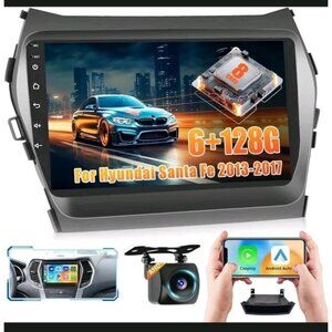 9" 6+128G Carplay Hyundai Santa Fe 2013-2017 Android 12.0 Car Radio GPS WiFi BT